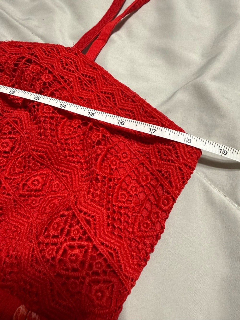 torrid Red V-Neck Ribbed Top - Picture 4 of 5